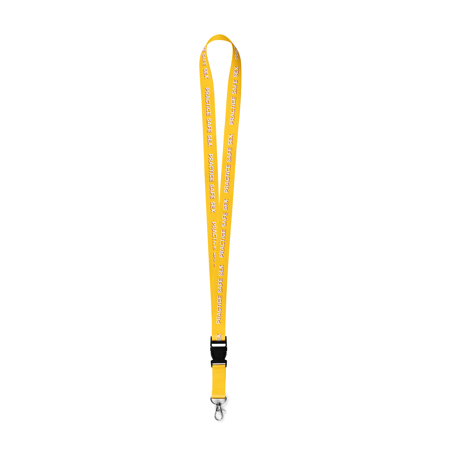 Practice Safe Sex Lanyard Gold – vapejuicedepot56468468.com