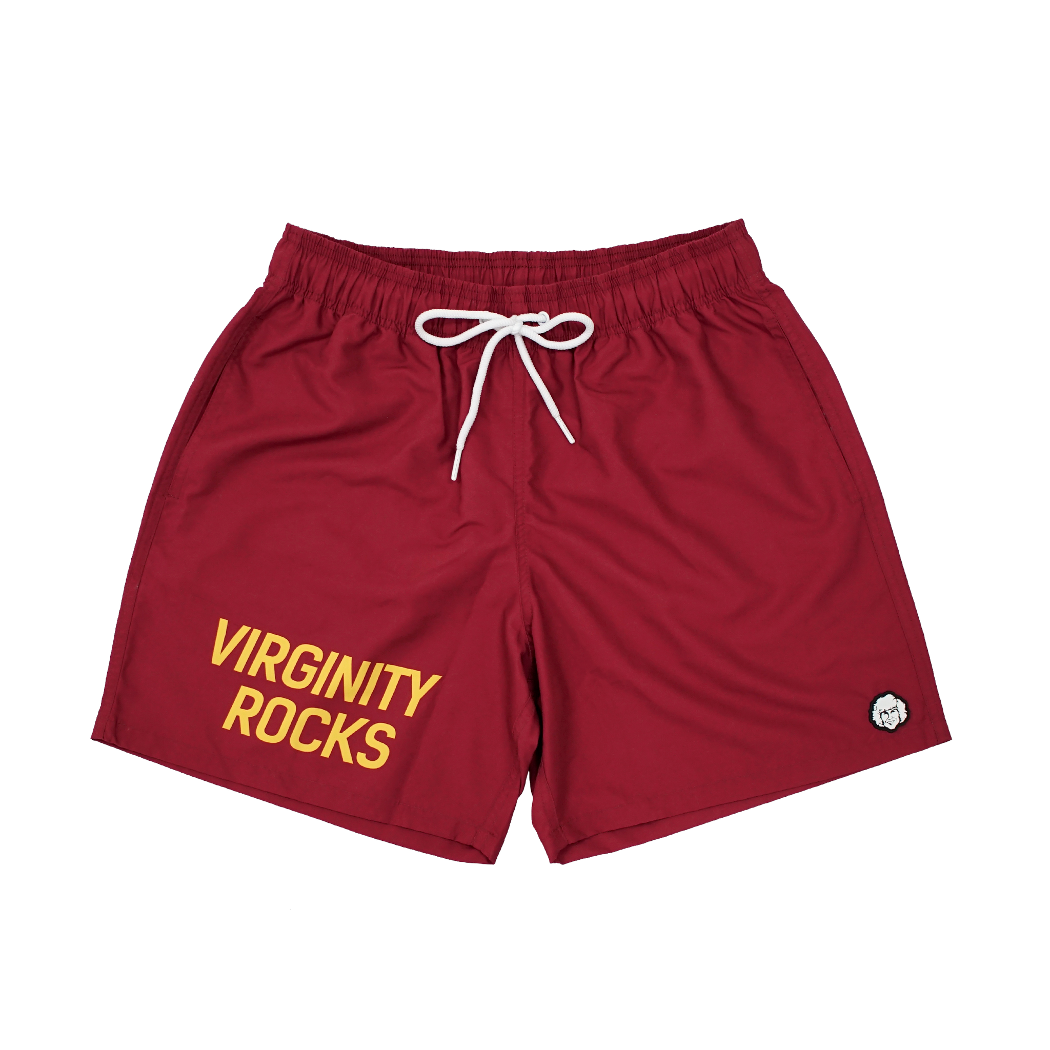 Virginity Rocks Maroon Swim Trunks vapejuicedepot56468468